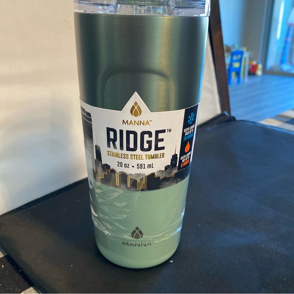 Anna Ridge Stainless Steel Tumbler - Green